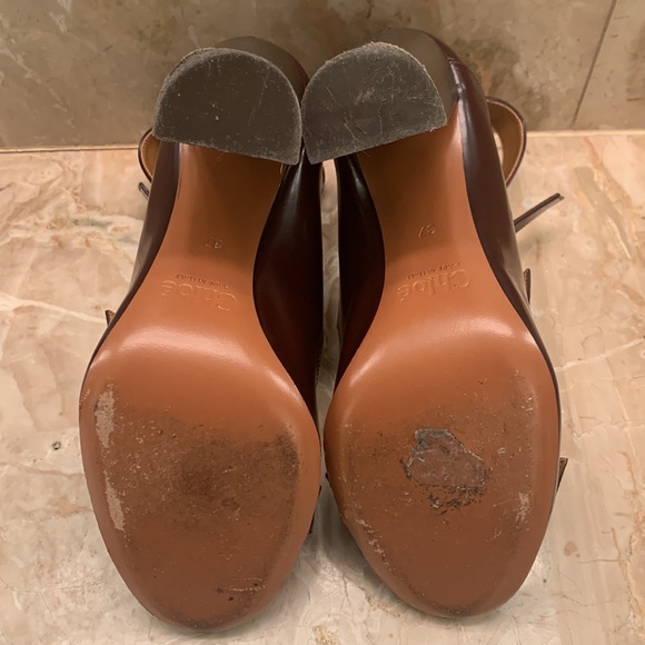 Chloe buckles pump in deep purple - Picture 7 of 9